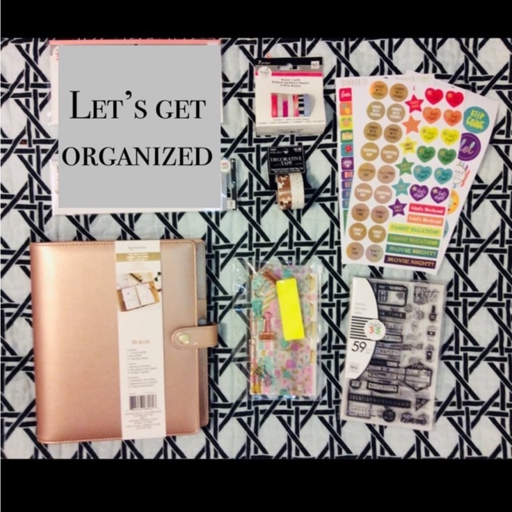 Rose Gold Planner w/Extras!